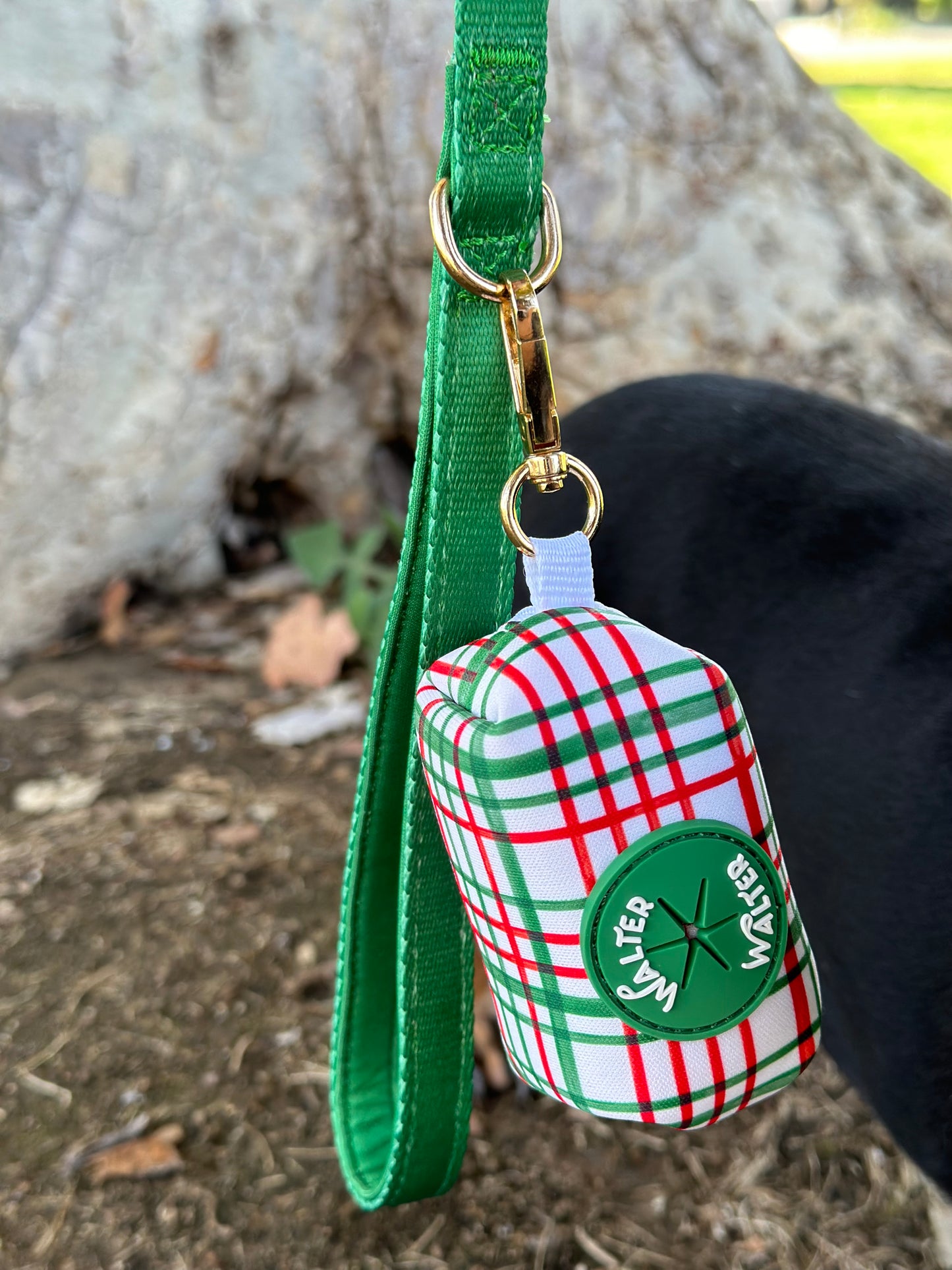 Plaid Poop Bag Holder